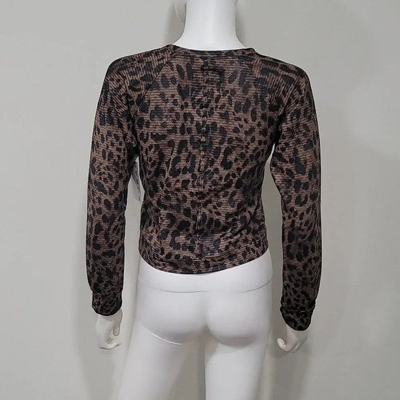 KORAL Sofia Netz leopard-print stretch-jersey top - Picture 8 of 12